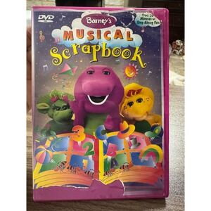 Barney Musical Scrapbook DVD 2004 Sing-Along 14 Songs Vintage Children Cartoon